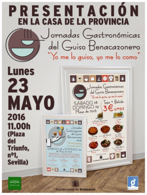 Casa Provincia_Cartel Presentación Jornadas Gastronómicas Guiso benacazonero