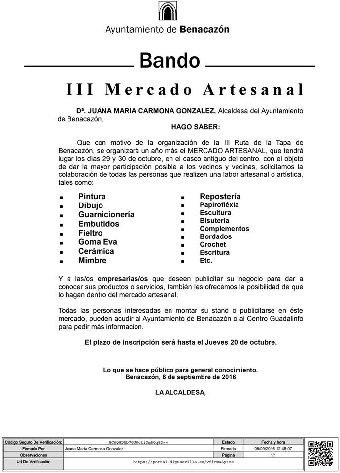 Cultura_BANDO Mercado Artesanal oct2016