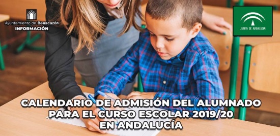 Educación_Calendario Admisión Curso Escolar 2019-20