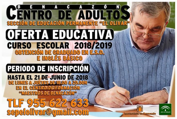 Educación_Escuela Adultos Matrícula 2018-19