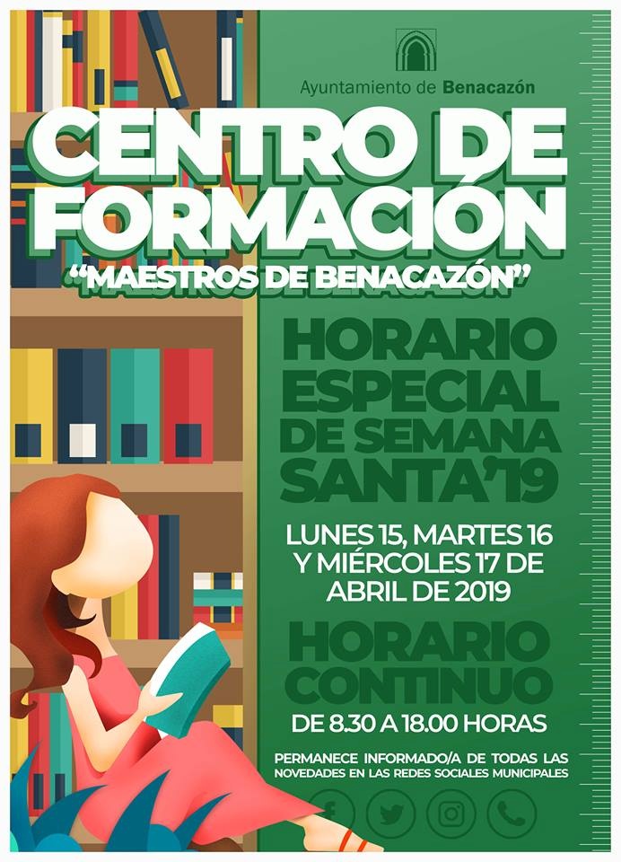 Cultura_Horario Biblioteca Semana Santa 2019