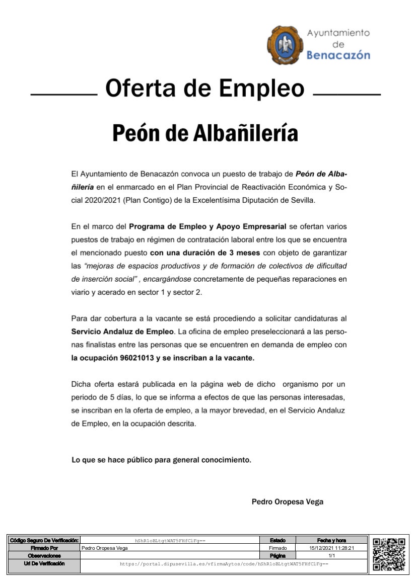 Firmada_Oferta Peón de Albañilería