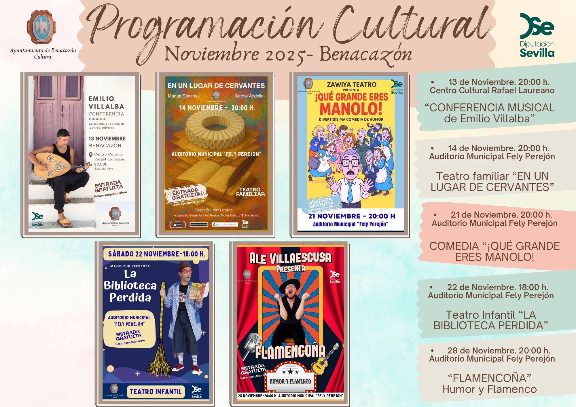 Programación Cultural Noviembre-Cartel