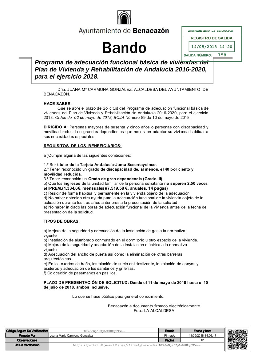 Asuntos Sociales_BANDO Plan Vivienda y Rehabilitación