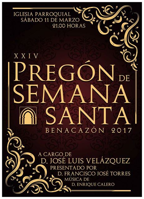 Cultura_Pregón Semana Santa 2017