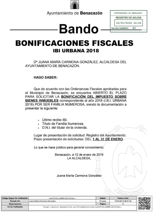 Economía_Bando Bonificaciones Fiscales 2018