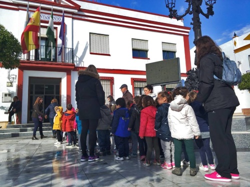 Educación_CEIP Talhara visita ayto. 2