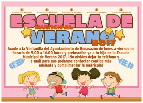 Educación_Escuela Verano 2017 Horario