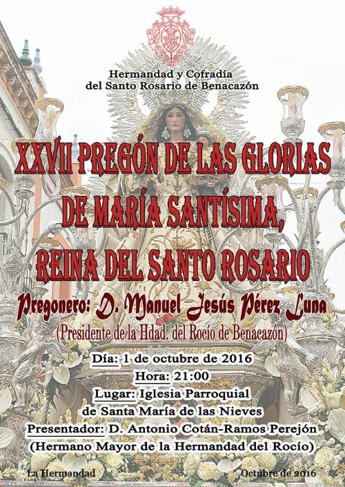 Festejos_Pregón Rosario 2016