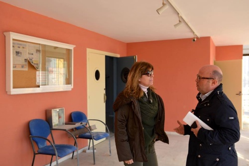 Obras_Salón Multiusos, visita técnicos Diputación 1