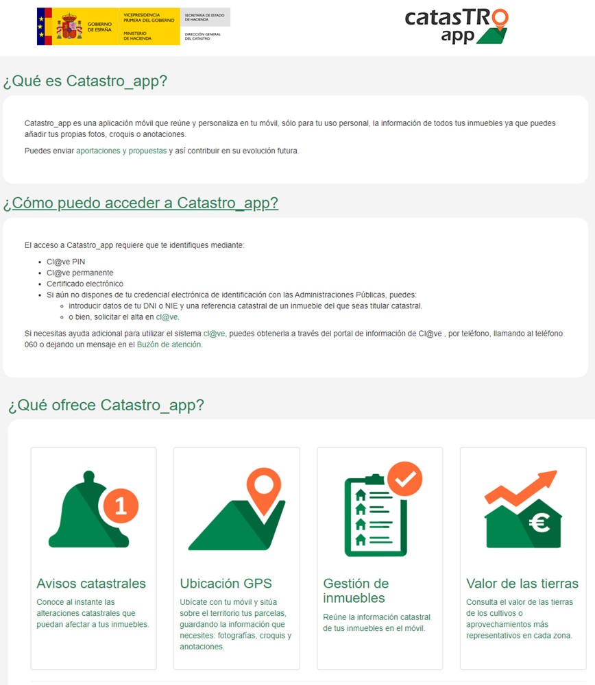 ACCESO App TU CATASTRO