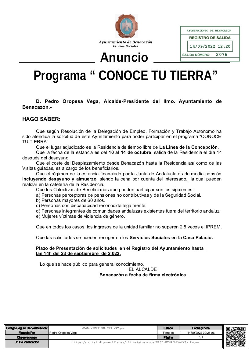 ANUNCIO SOLICITUDES-CONOCE TU TIERRA