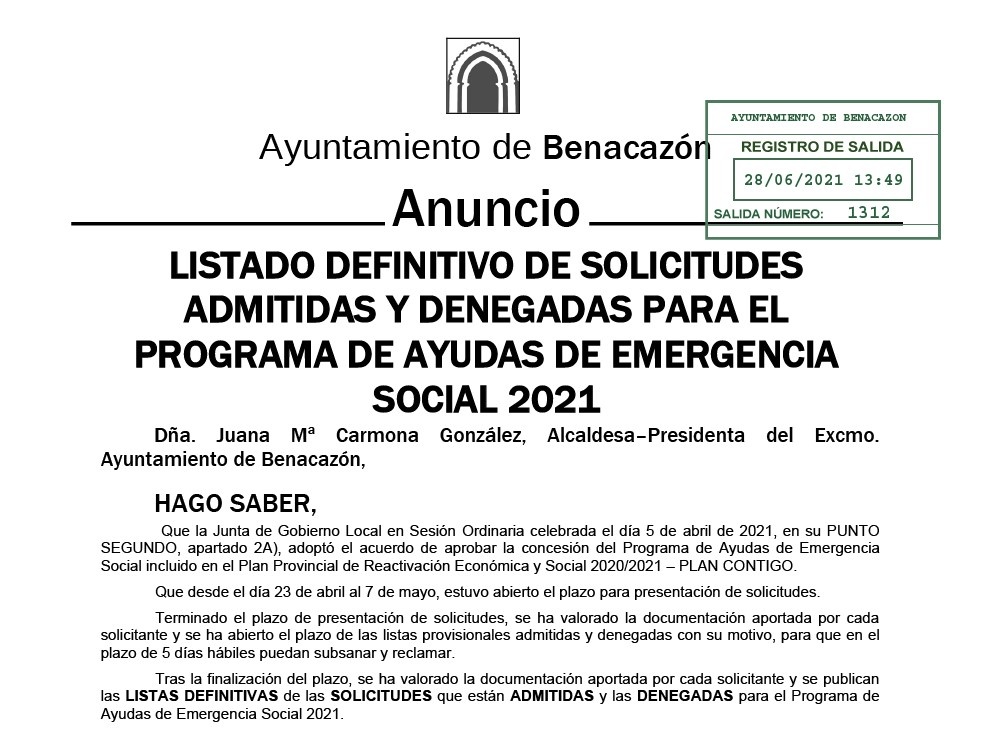 Asuntos Sociales_Listado Solicitudes admitidas y denegadas PES