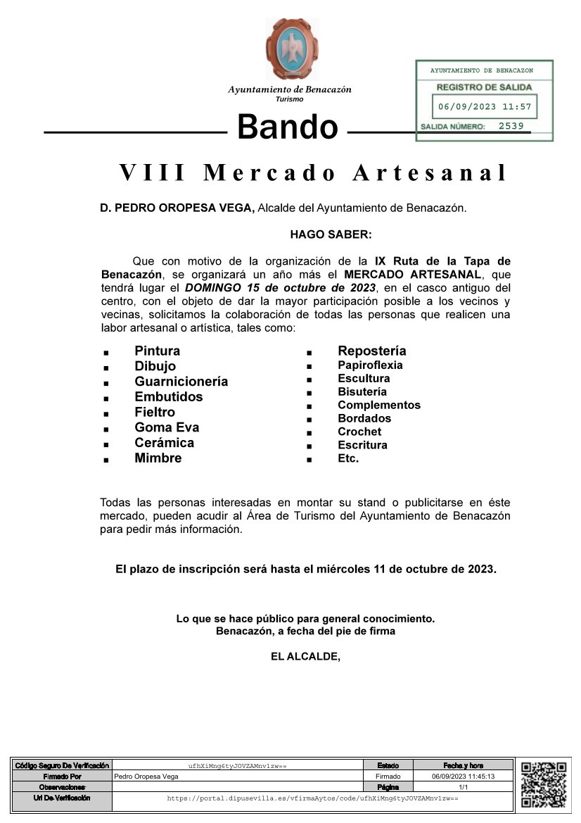 Bando Mercado Artesanal