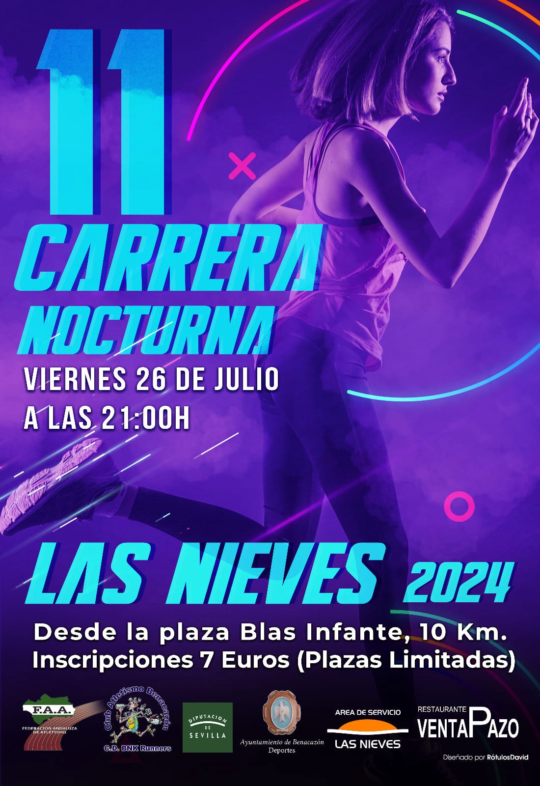 CARRERA NOCTURNA LAS NIEVES 2024 OK logo Diputación