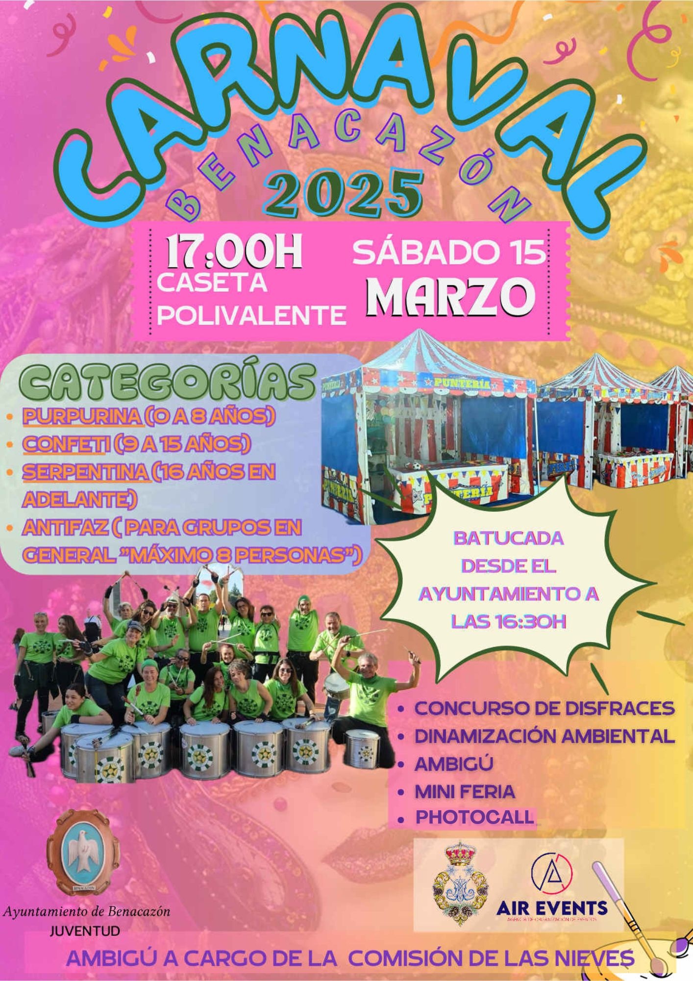 CARTEL CARNAVAL 2025 BENACAZÓN OK
