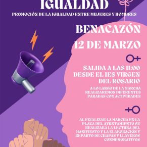 CARTEL MARCHA BENACAZÓN 12 DE MARZO logo ayto ok