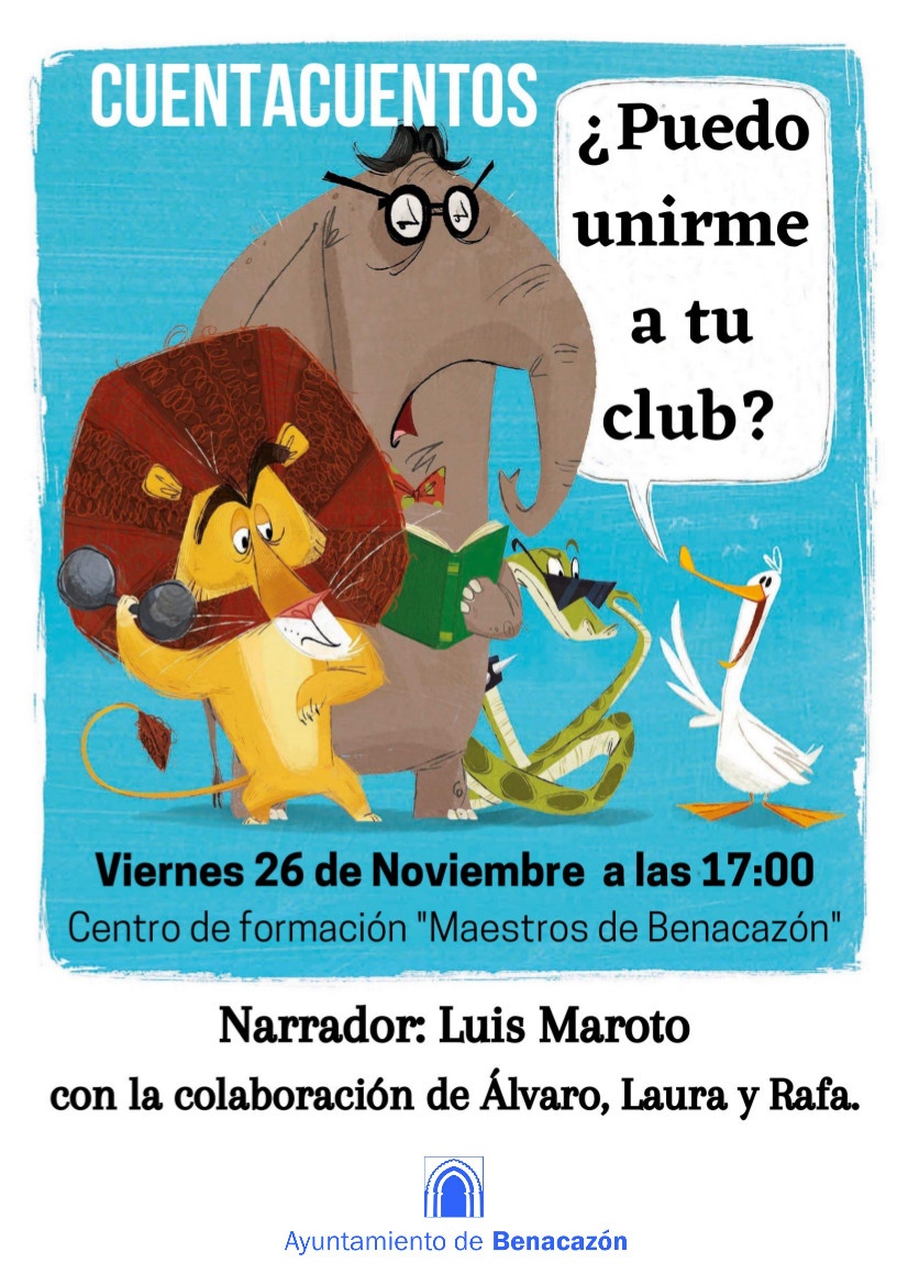 CUENTACUENTOS Puedo Unirme a Tu Club, Luis Maroto V.26.11