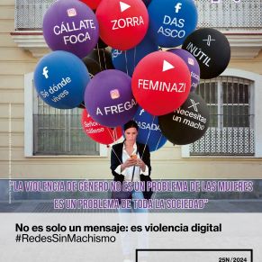 Cartel 25N-1 con logos