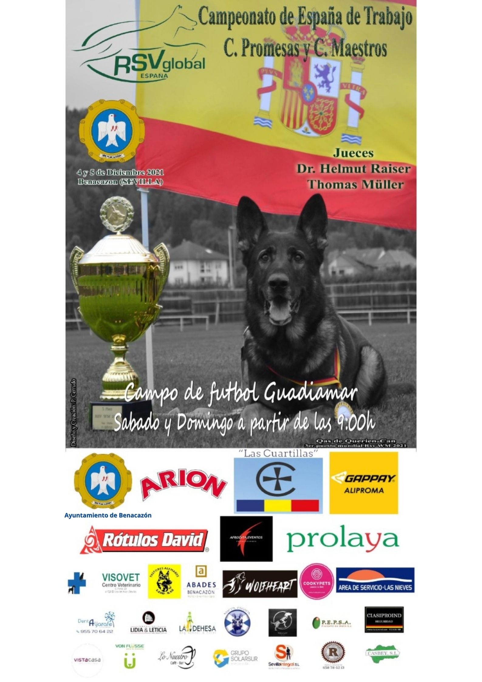 Cartel Campeonato perros Ayto. Benacazón