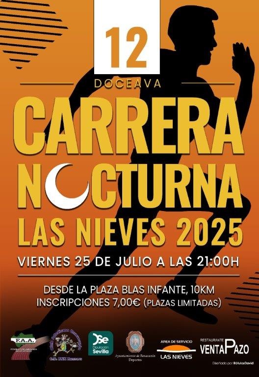 Cartel Carrera Nocturna Las Nieves 2025