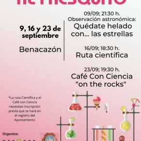 Cartel Ciencia al fresquito 2022 logo ayto