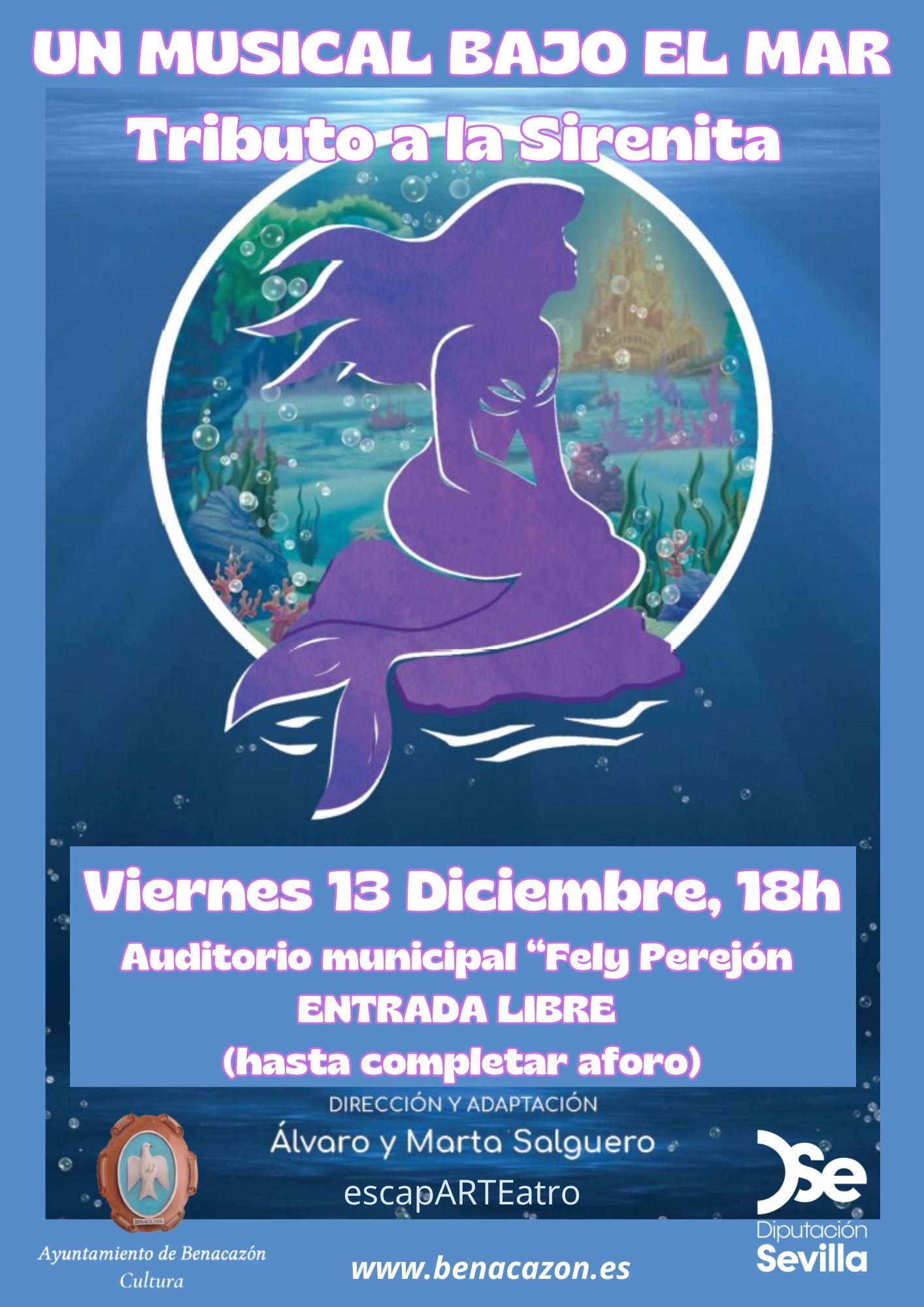 Cartel MUSICAL Sirenita 13dic