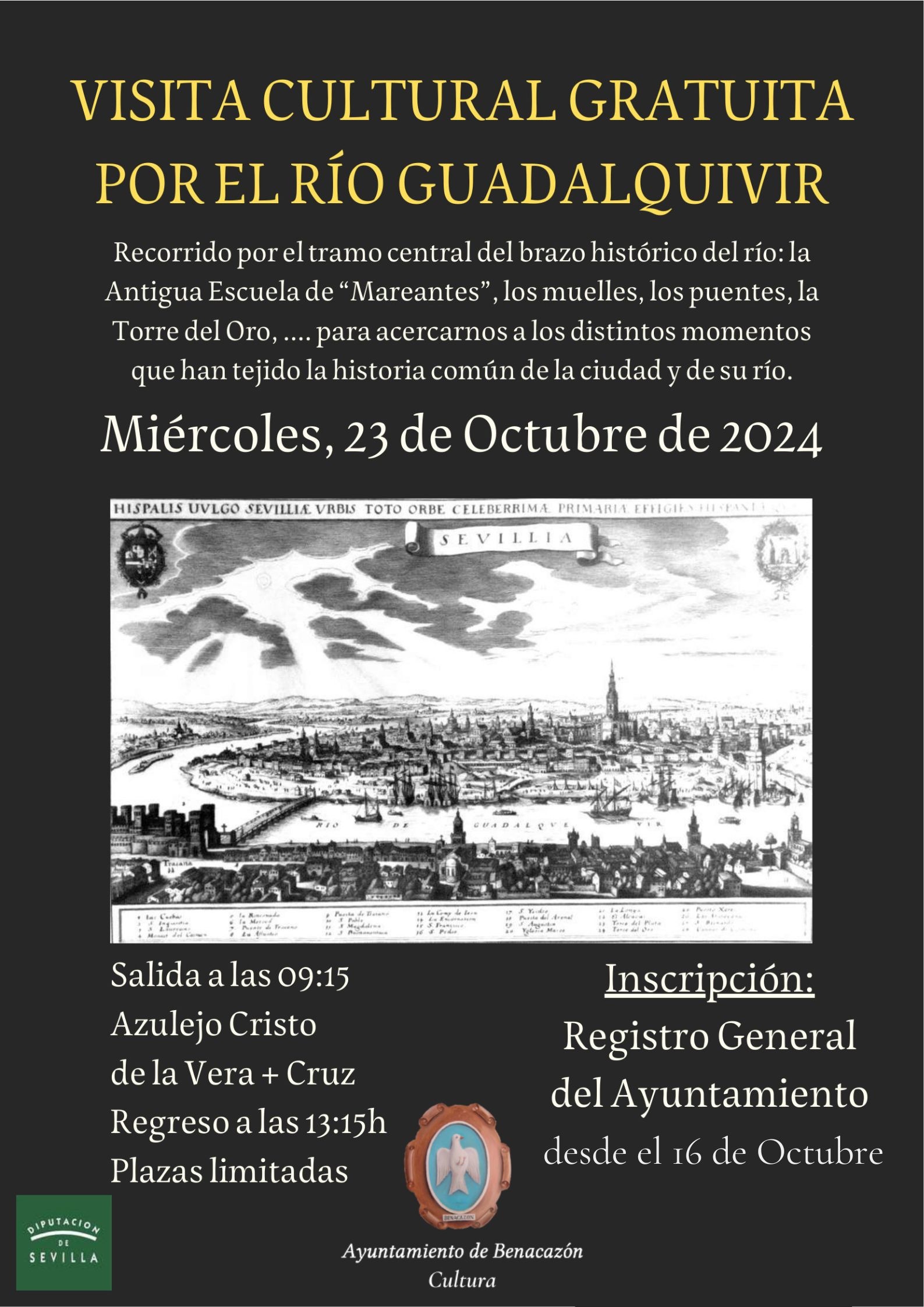 Cartel OK-Visita Cultural Sevilla-Guadalquivir 23.10