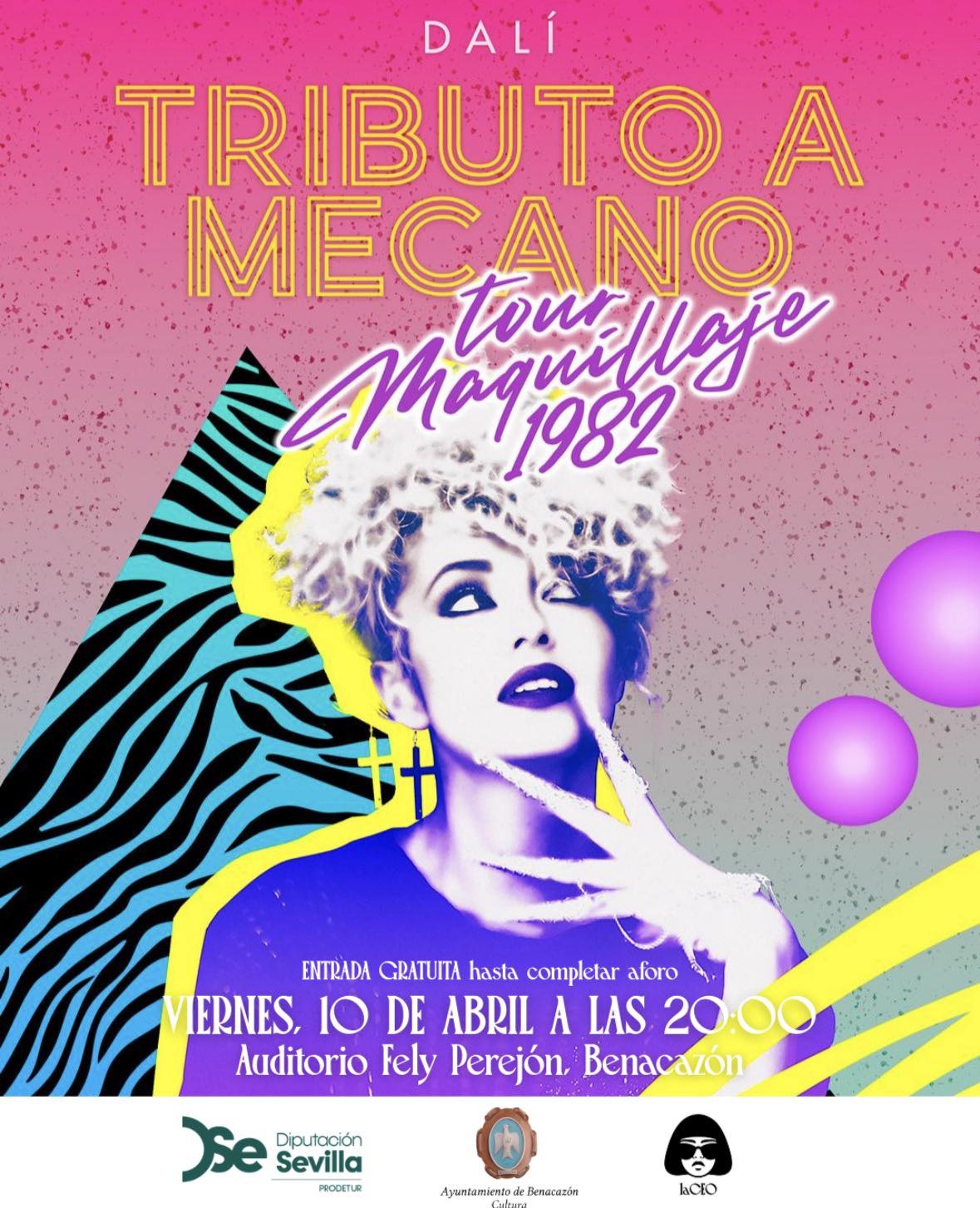 Cartel Tributo Mecano 10 abr.