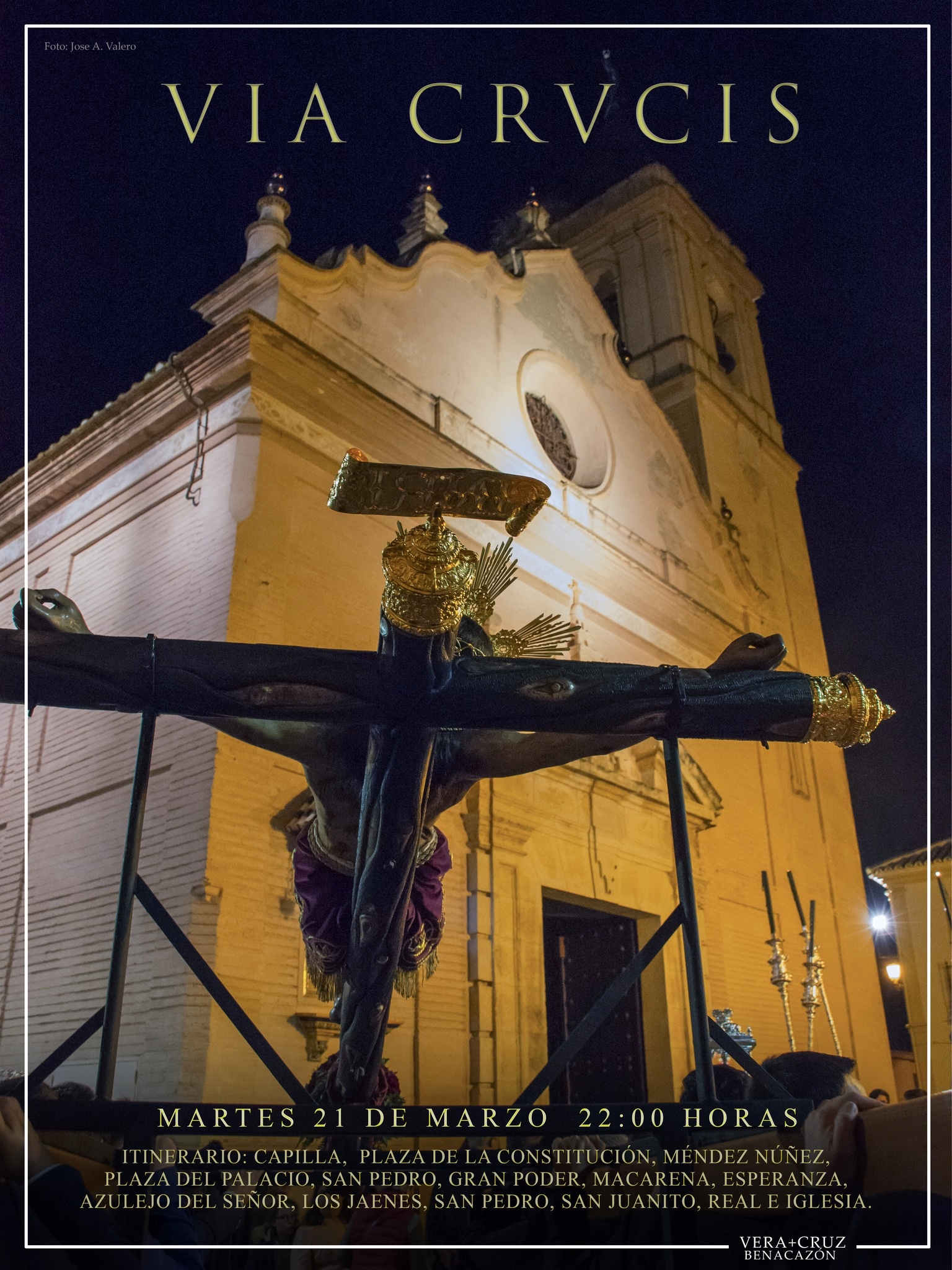 Cartel Vía Crucis Vera Cruz 21.03