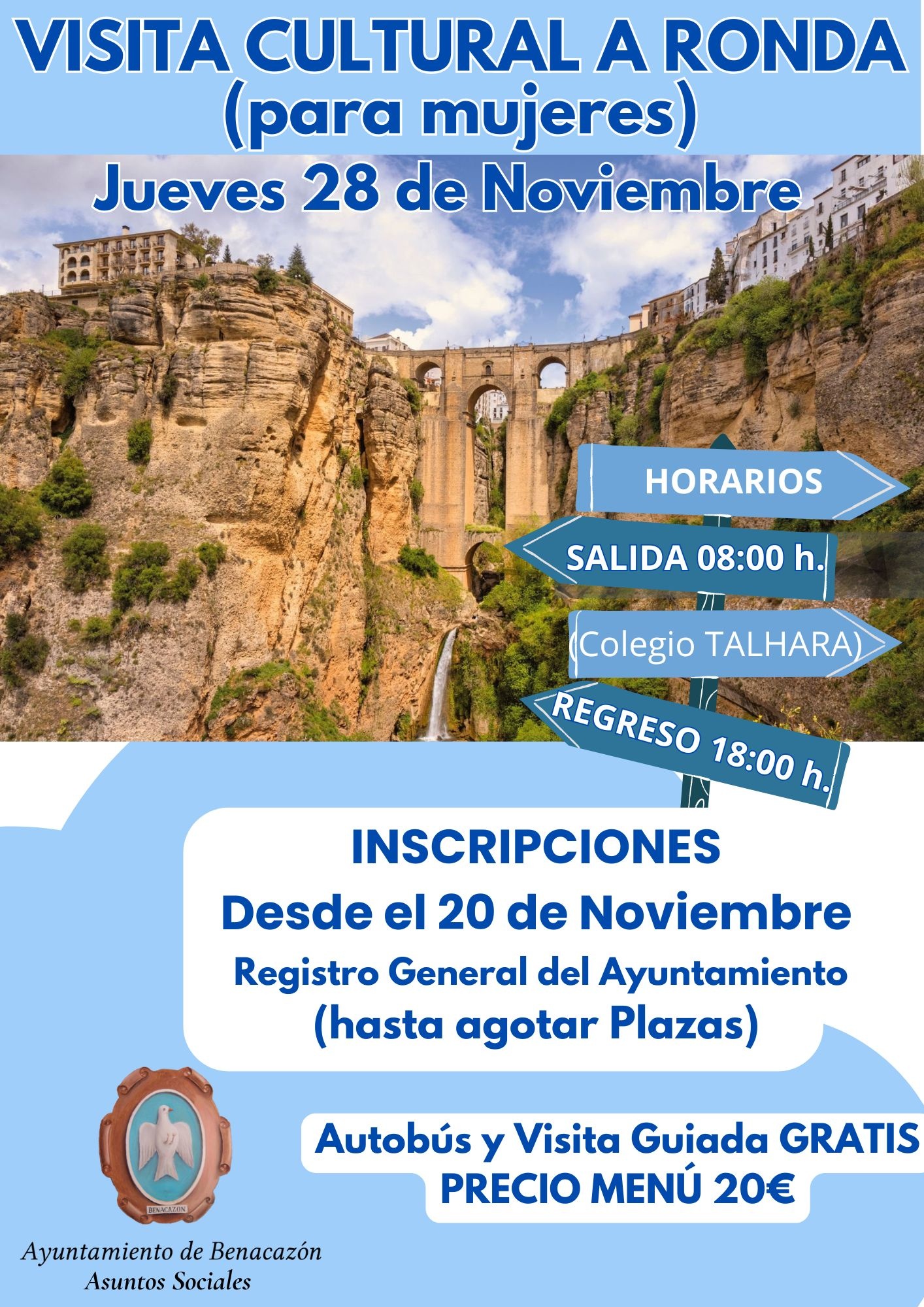 Cartel Visita RONDA 28.11