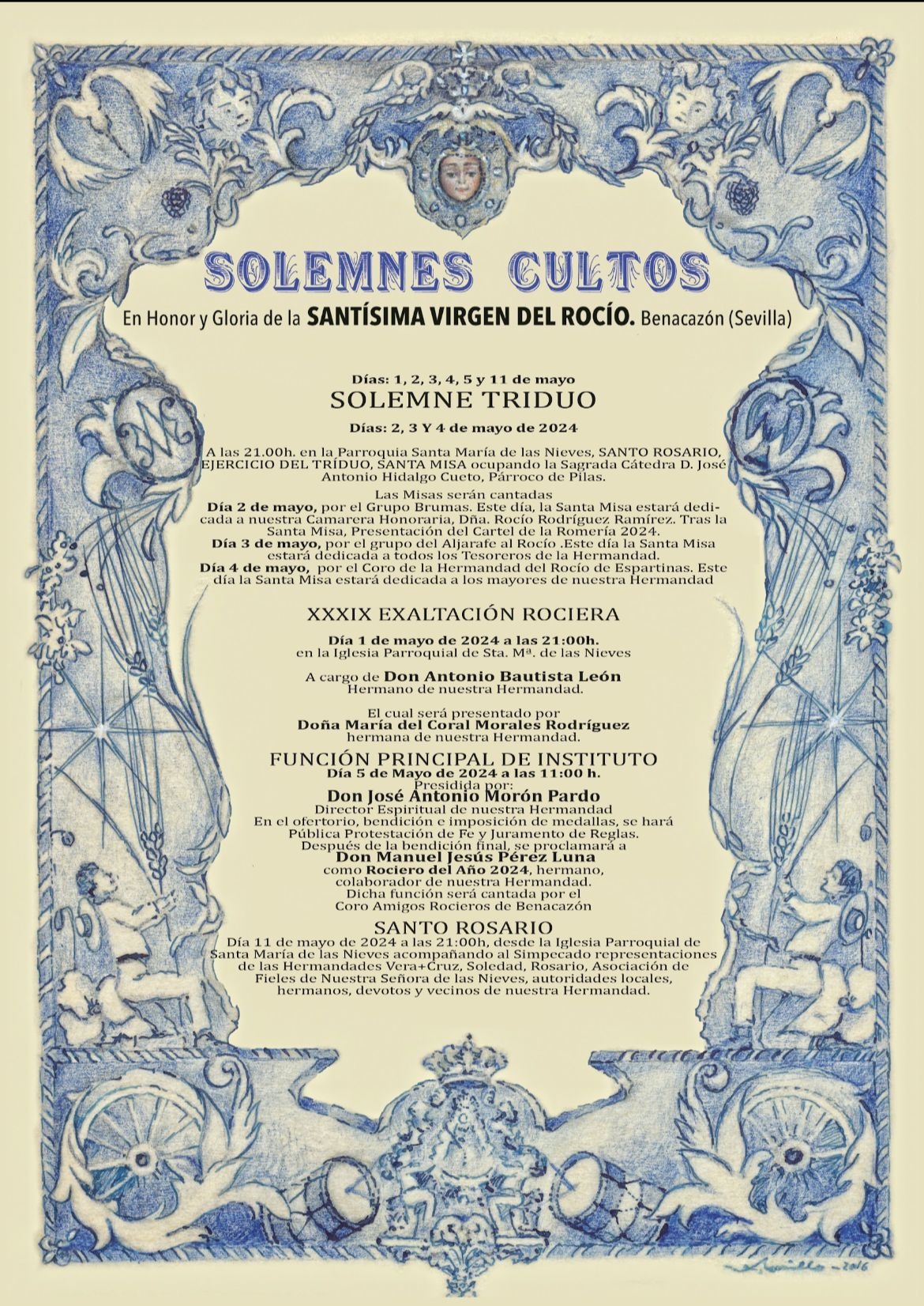 Cultos Rocío 2024 OK Pregón