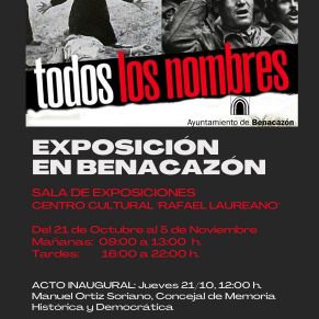 Cultura_Cartel Benacazón-Exposición Todos los nombres