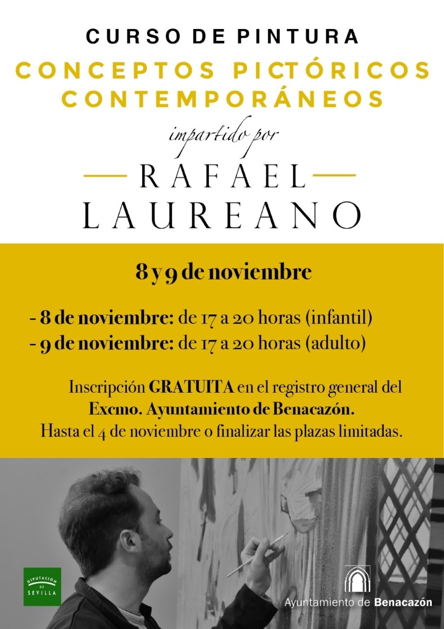 Cultura_Cartel Curso de Pintura Rafael Laureano