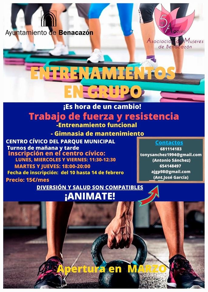 Deportes_Entrenamientos Grupo