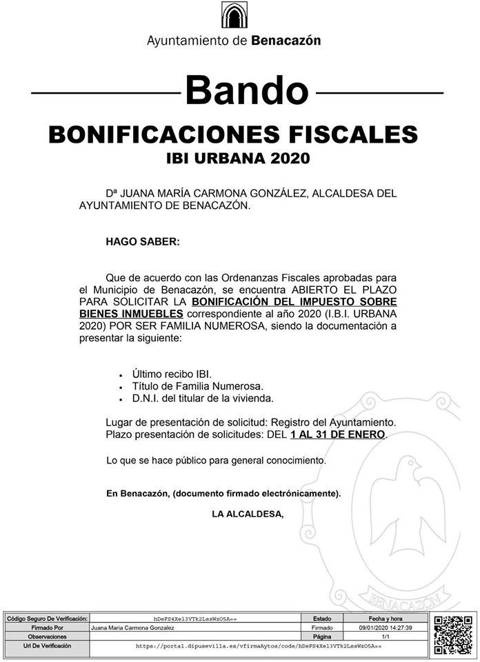 Economía_IBI Bonificaciones Fiscales