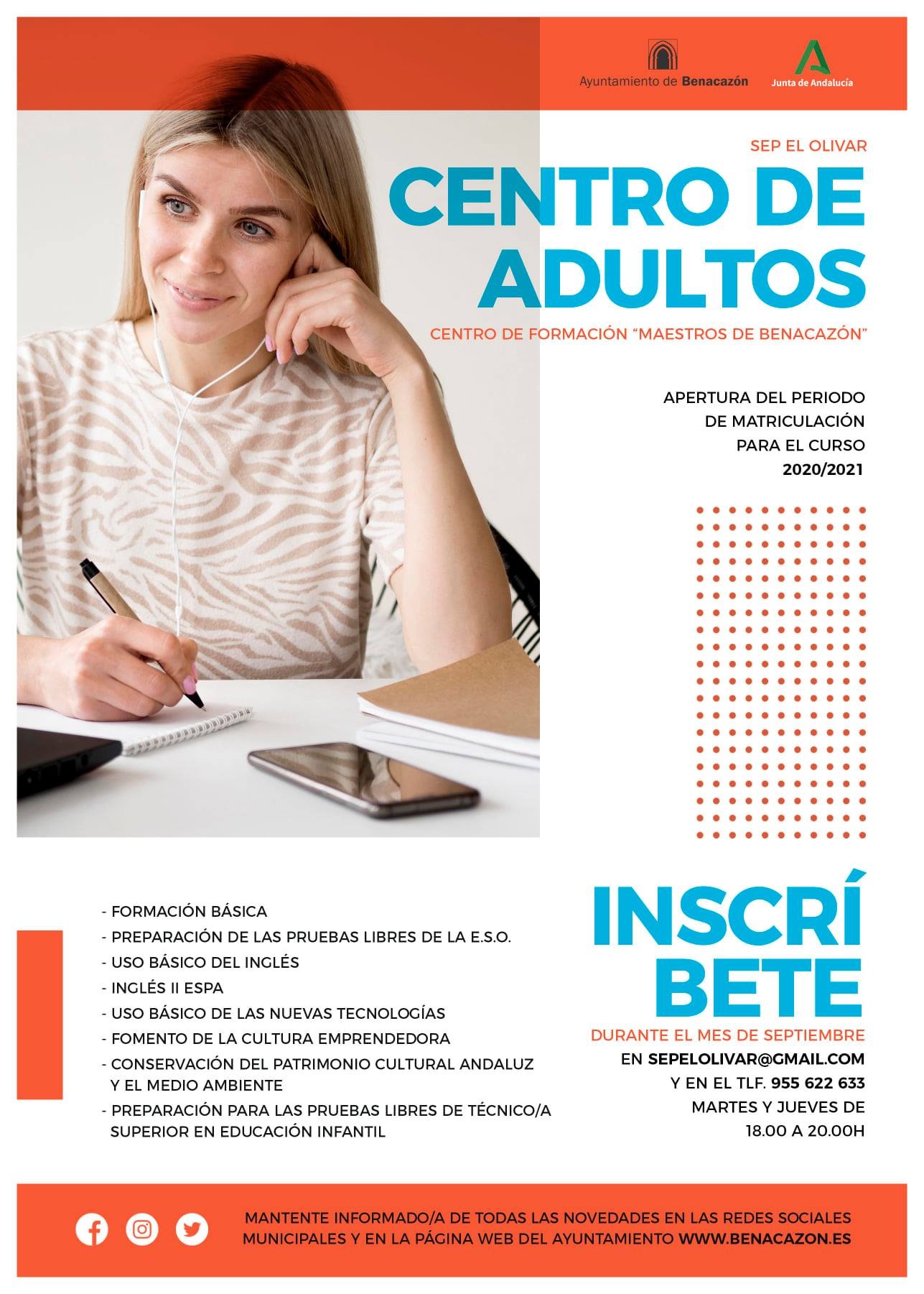 Educación_Escuela Adultos Curso 2020-21
