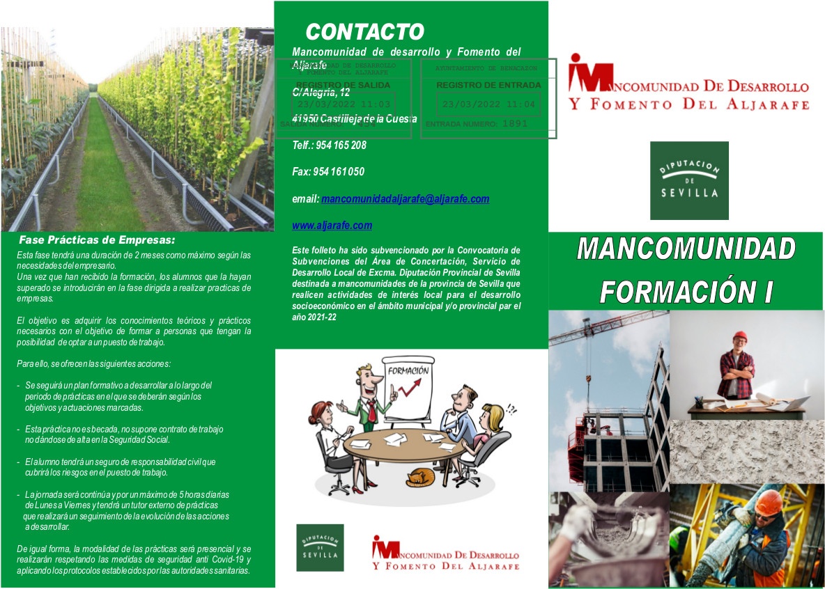 Exterior TRIPTICO MANCOMUNIDAD FORMACION I