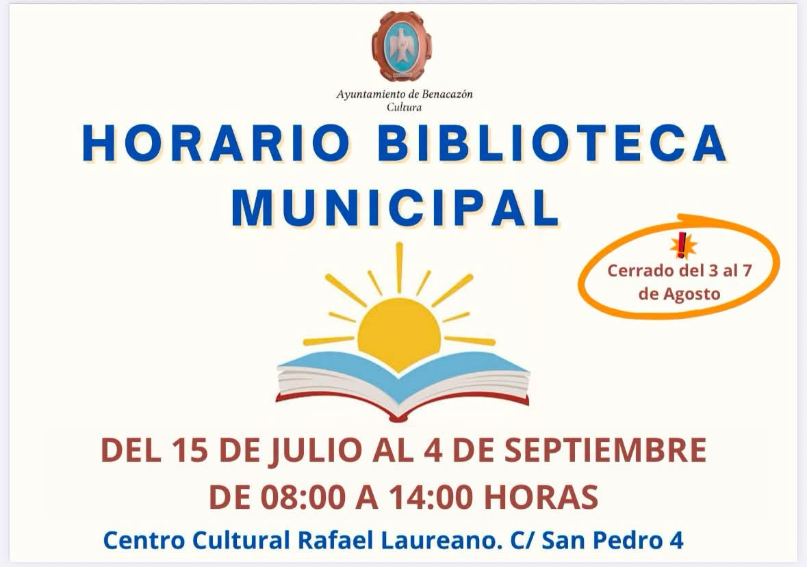 Horario Verano Biblioteca