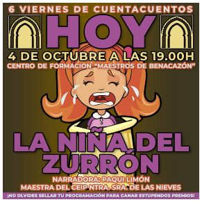 Infancia_Cuentacuentos Paqui Limón cartel