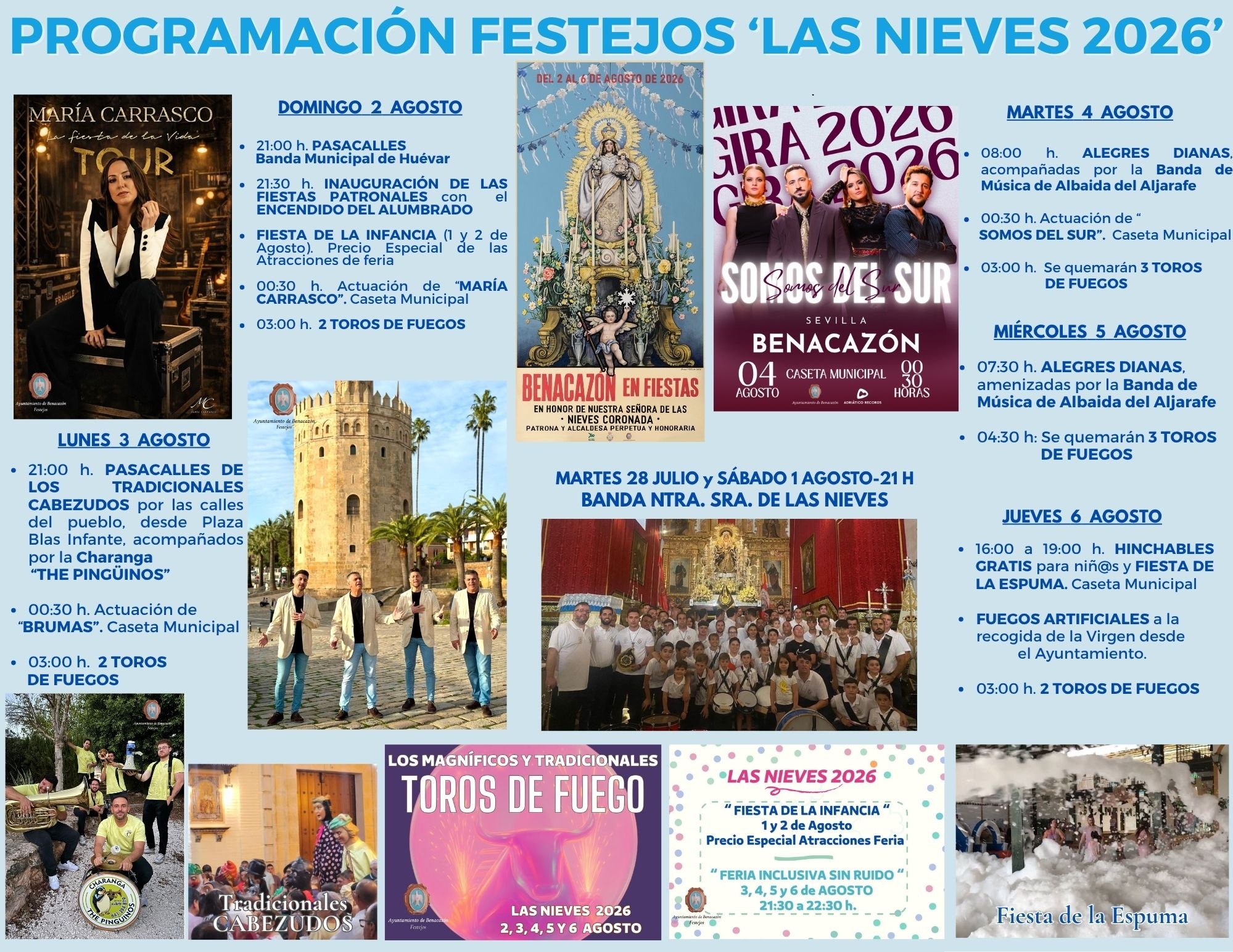 PROGRAMACIÓN LAS NIEVES 2026