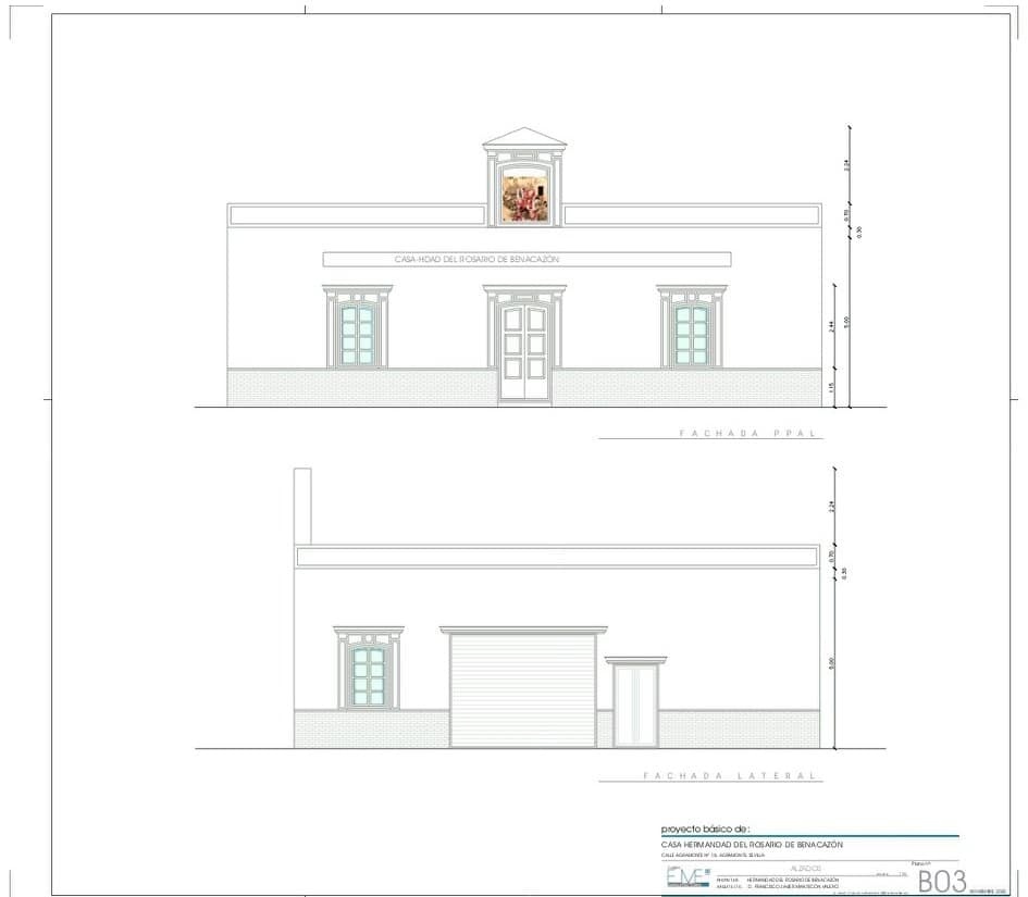 Plano Casa-Hdad Rosario fachada