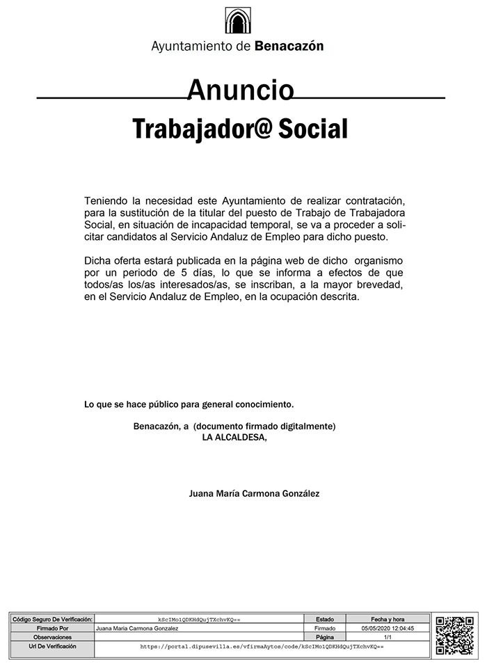 RRHH_Trabajador-a Social