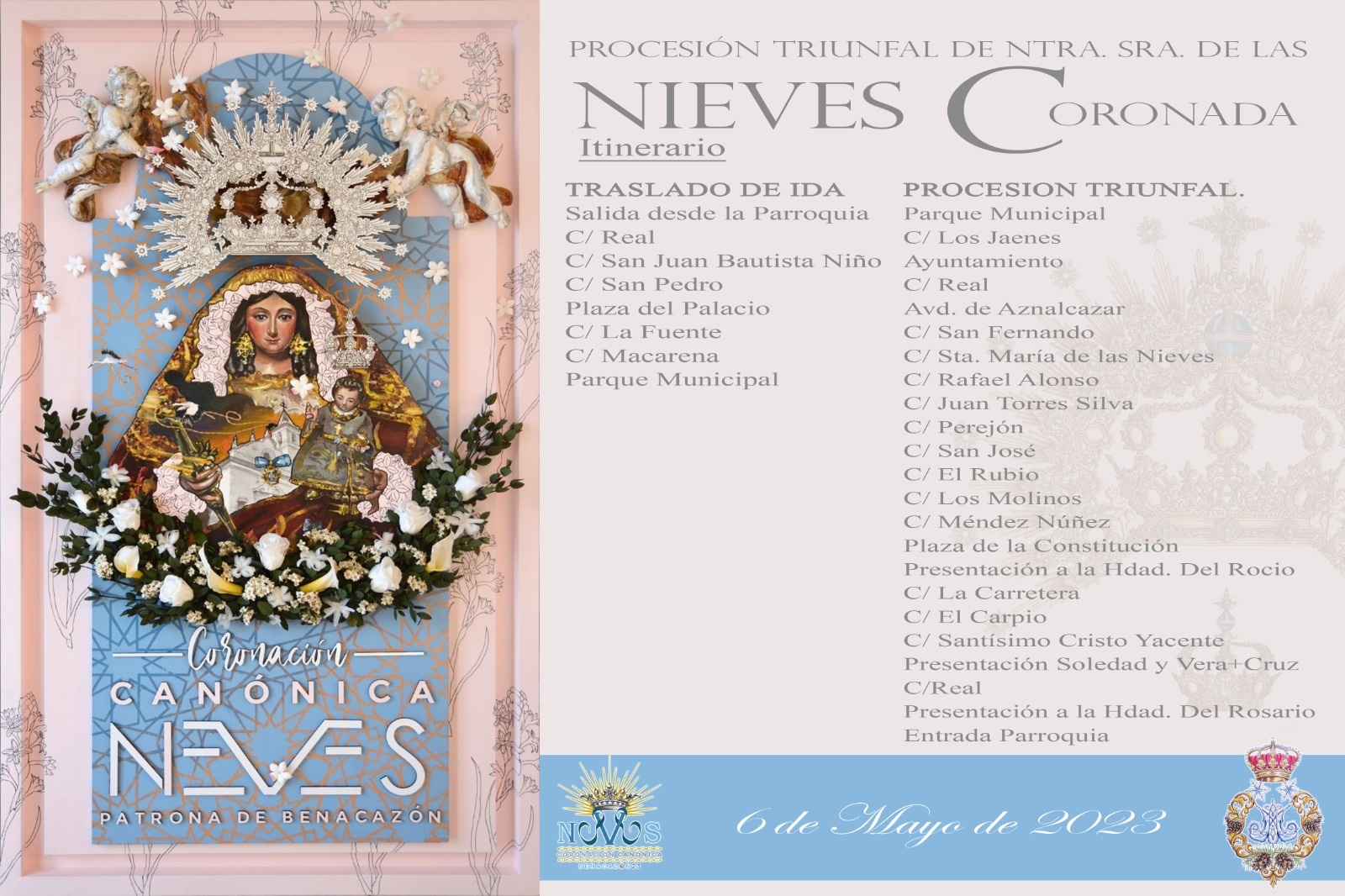 Recorrido Coronac. Canónica 6 Mayo2023