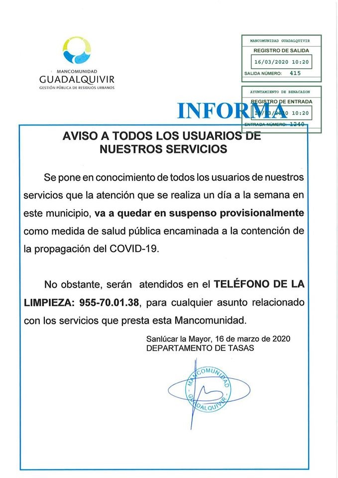 Servicios_Mancomunidad Residuos suspensión