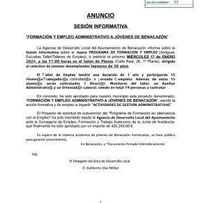 Sesión Informativa Taller Formac. y Empleo-17 en