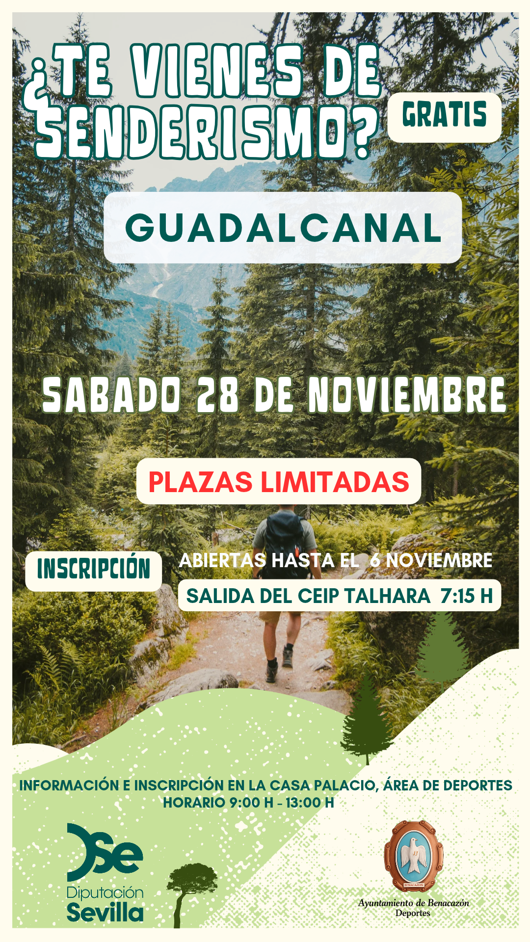 cartel senderismo Guadalcanal